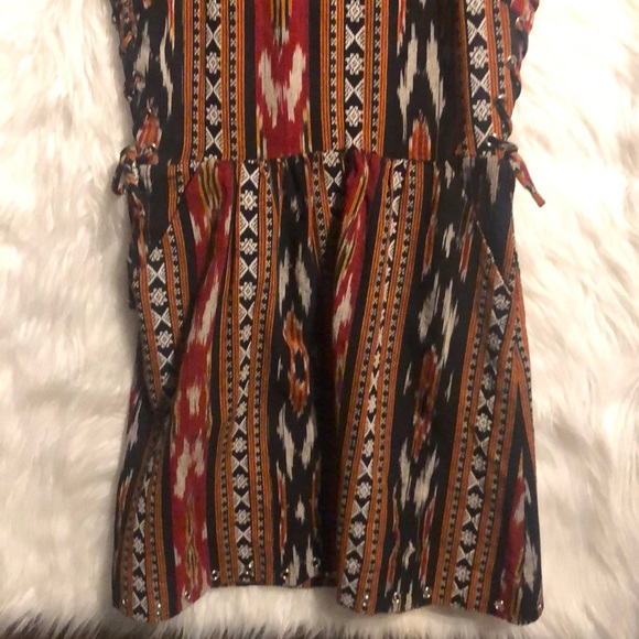 Reformation Bronco Lace Up Mini Dress Size 8 - Picture 5 of 8